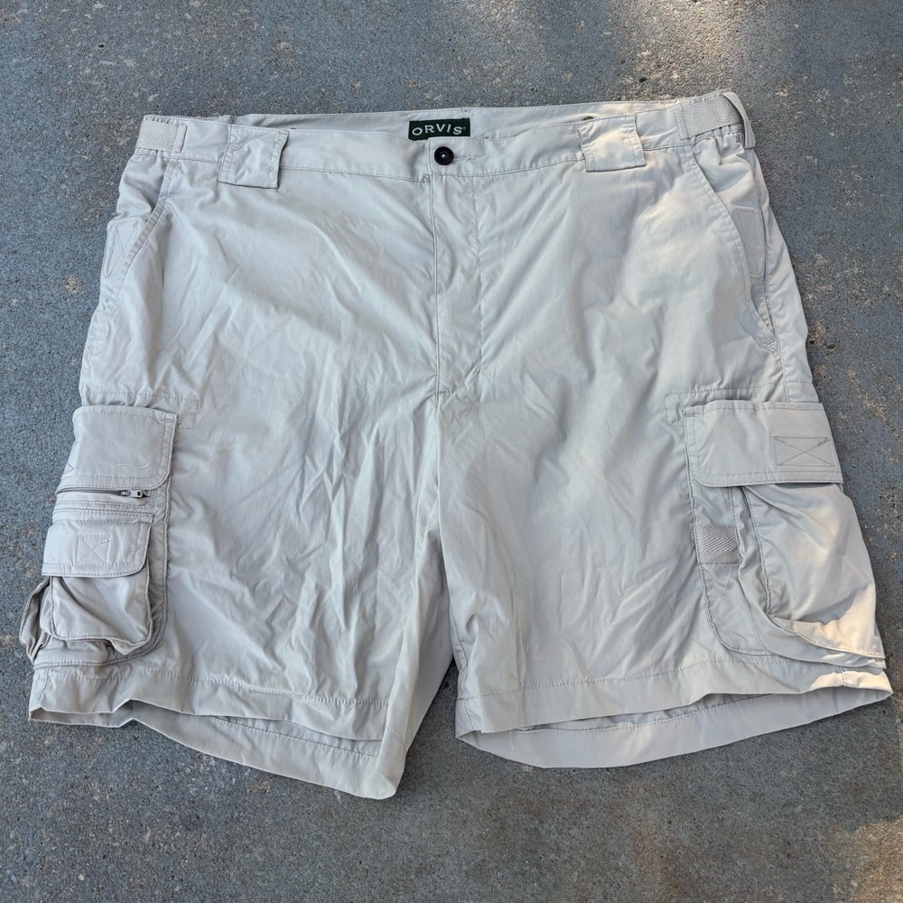 Orvis Men's Cargo Shorts - Light Tan